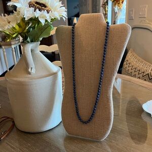 Elegant Blue Beaded Necklace